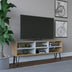 Stejar - Alb | SKU: 935CMN1447 | Comodă TV Judd, 120x25x47 cm, varianta Stejar - Alb, produs pentru amenajarea locuinței, disponibil online în România la CasaMob