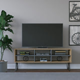Comodă TV Judd, Diverse culori, 120x25x47 cm - Stejar - Antracit | SKU: 935CMN1449 | Comodă TV Judd, 120x25x47 cm, varianta Stejar - Antracit, produs pentru amenajarea locuinței, disponibil online în România la CasaMob