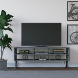 Comodă TV Judd, Diverse culori, 120x25x47 cm - Antracit | SKU: 935CMN1452 | Comodă TV Judd, 120x25x47 cm, varianta Antracit, produs pentru amenajarea locuinței, disponibil online în România la CasaMob