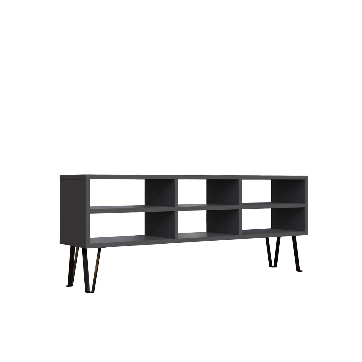 Comodă TV Judd, Diverse culori, 120x25x47 cm - Antracit | SKU: 935CMN1452 | Comodă TV Judd, 120x25x47 cm, varianta Antracit, produs pentru amenajarea locuinței, disponibil online în România la CasaMob