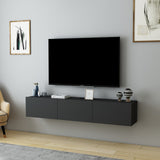 Comodă TV Denby, Diverse culori, 160x31x30 cm - Antracit | SKU: 935CMN1453 | Comodă TV Denby, 160x31x30 cm, varianta Antracit, produs pentru amenajarea locuinței, disponibil online în România la CasaMob