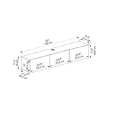 Comodă TV Denby, Diverse culori, 160x31x30 cm - Antracit | SKU: 935CMN1453 | Comodă TV Denby, 160x31x30 cm, varianta Antracit, produs pentru amenajarea locuinței, disponibil online în România la CasaMob