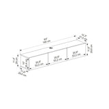 Comodă TV Denby, Diverse culori, 160x31x30 cm - Alb | SKU: 935CMN1454 | Comodă TV Denby, 160x31x30 cm, varianta Alb, produs pentru amenajarea locuinței, disponibil online în România la CasaMob