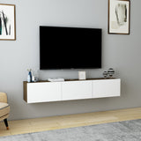 Comodă TV Denby, Diverse culori, 160x31x30 cm - Nuc - Alb | SKU: 935CMN1461 | Comodă TV Denby, 160x31x30 cm, varianta Nuc - Alb, produs pentru amenajarea locuinței, disponibil online în România la CasaMob