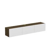 Comodă TV Denby, Diverse culori, 160x31x30 cm - Nuc - Alb | SKU: 935CMN1461 | Comodă TV Denby, 160x31x30 cm, varianta Nuc - Alb, produs pentru amenajarea locuinței, disponibil online în România la CasaMob
