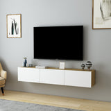 Comodă TV Denby, Diverse culori, 160x31x30 cm - Stejar - Alb | SKU: 935CMN1462 | Comodă TV Denby, 160x31x30 cm, varianta Stejar - Alb, produs pentru amenajarea locuinței, disponibil online în România la CasaMob