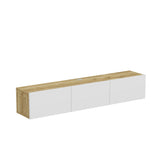 Comodă TV Denby, Diverse culori, 160x31x30 cm - Stejar - Alb | SKU: 935CMN1462 | Comodă TV Denby, 160x31x30 cm, varianta Stejar - Alb, produs pentru amenajarea locuinței, disponibil online în România la CasaMob