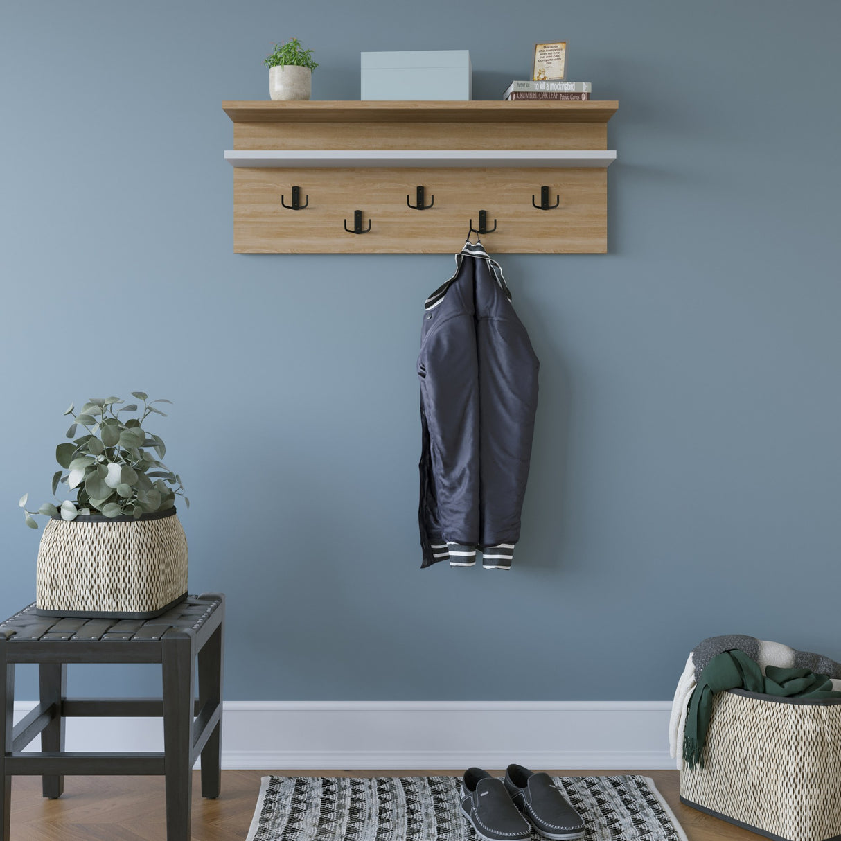 Cuier Rolker, Diverse culori, 90x20x31 cm - Cuier Rolker, Diverse culori, 90x20x31 cm, SKU 935CMN1901, imagine 1