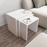 Măsuță de cafea Nora, Diverse culori, 49x35x45 cm - Alb | SKU: 935CMN2205 | Măsuță de cafea Nora, 49x35x45 cm, varianta Alb, produs pentru amenajarea locuinței, disponibil online în România la CasaMob