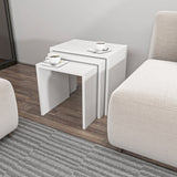 Măsuță de cafea Nora, Diverse culori, 49x35x45 cm - Alb | SKU: 935CMN2205 | Măsuță de cafea Nora, 49x35x45 cm, varianta Alb, produs pentru amenajarea locuinței, disponibil online în România la CasaMob