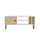 Comodă TV Arven, Diverse culori, Diverse dimensiuni - Alb - Stejar - 120x25x52 cm | SKU: 935CMN2303 | Comodă TV Arven, varianta Alb - Stejar - 120x25x52 cm, produs pentru amenajarea locuinței, disponibil online în România la CasaMob