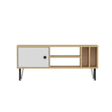 Comodă TV Arven, Diverse culori, Diverse dimensiuni - Stejar - Alb - 120x25x52 cm | SKU: 935CMN2304 | Comodă TV Arven, varianta Stejar - Alb - 120x25x52 cm, produs pentru amenajarea locuinței, disponibil online în România la CasaMob
