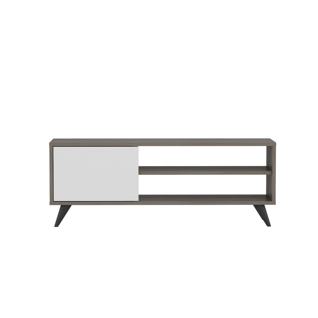 Comodă TV Venga, Diverse culori, 120x35x48 cm - Gri închis - Alb | SKU: 935CMN2308 | Comodă TV Venga, 120x35x48 cm, varianta Gri închis - Alb, produs pentru amenajarea locuinței, disponibil online în România la CasaMob