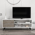 Alb - Gri închis | SKU: 935CMN2309 | Comodă TV Venga, 120x35x48 cm, varianta Alb - Gri închis, produs pentru amenajarea locuinței, disponibil online în România la CasaMob