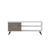 Comodă TV Venga, Diverse culori, 120x35x48 cm - Alb - Gri închis | SKU: 935CMN2309 | Comodă TV Venga, 120x35x48 cm, varianta Alb - Gri închis, produs pentru amenajarea locuinței, disponibil online în România la CasaMob
