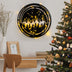 Decorațiune de perete din metal XMASBLACK - 019, Negru, 61x61x0.12 cm, SKU 936TNL1114, imagine 1