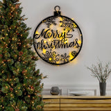 Decorațiune de perete din metal XMASBLACK - 030, Negru, 66x63x0 cm