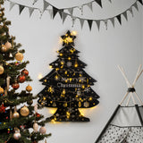 Decorațiune de perete din metal XMASBLACK - 031, Negru, 70x100x0 cm