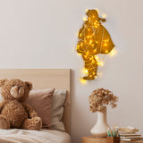 Decorațiune de perete din metal XMASGOLD - 005, Auriu, 37x68x0 cm