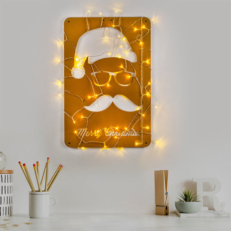 Decorațiune de perete din metal XMASGOLD - 006, Auriu, 39x59x0 cm