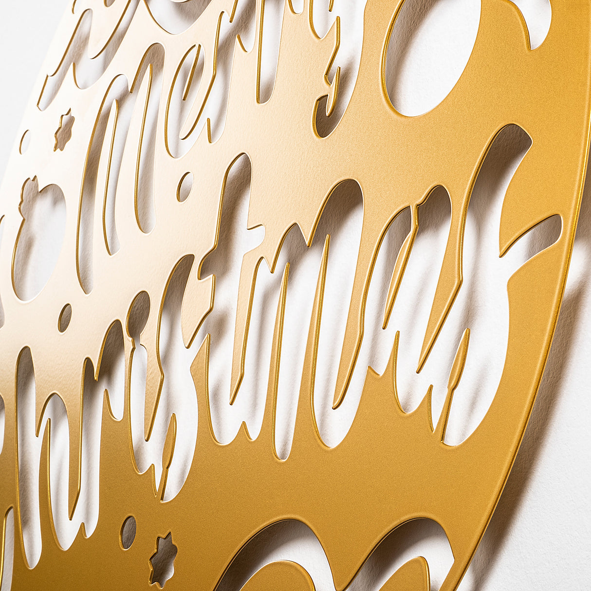 Decorațiune de perete din metal XMASGOLD - 007, Auriu, 51x56x0 cm