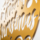Decorațiune de perete din metal XMASGOLD - 007, Auriu, 51x56x0 cm