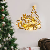 Decorațiune de perete din metal XMASGOLD - 008, Auriu, 62x60x0 cm