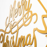 Decorațiune de perete din metal XMASGOLD - 008, Auriu, 62x60x0 cm