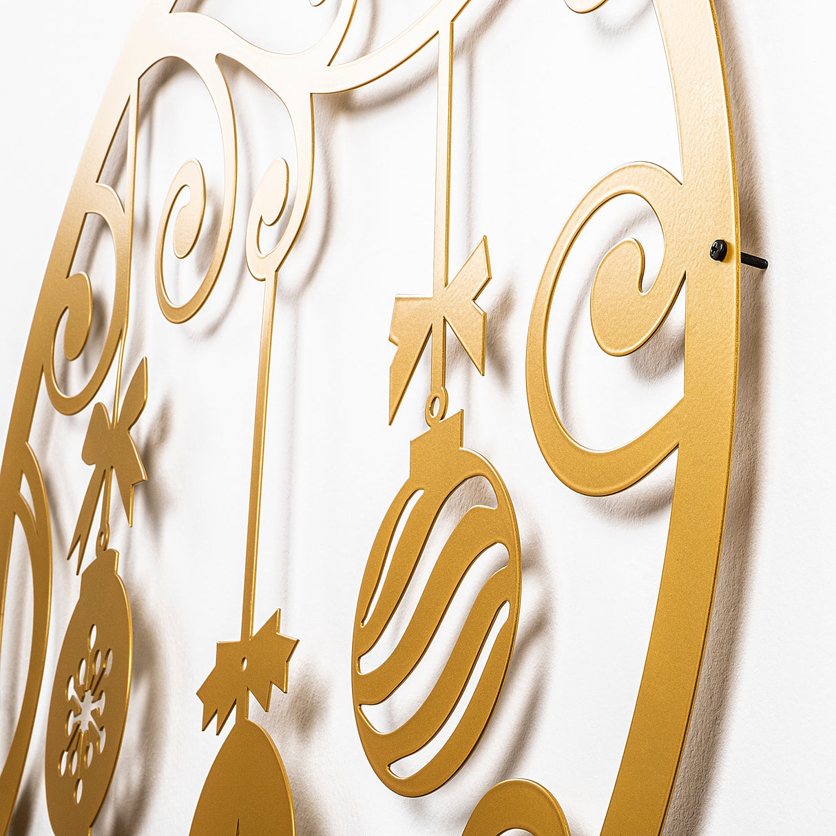 Decorațiune de perete din metal XMASGOLD - 028, Auriu, 60x64x0 cm