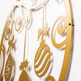 Decorațiune de perete din metal XMASGOLD - 028, Auriu, 60x64x0 cm