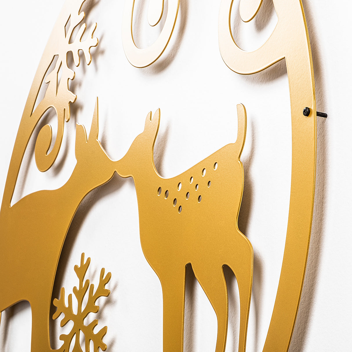 Decorațiune de perete din metal XMASGOLD - 029, Auriu, 60x60x0 cm