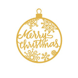 Decorațiune de perete din metal XMASGOLD - 030, Auriu, 66x63x0 cm