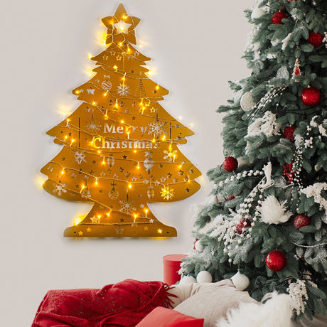 Decorațiune de perete din metal XMASGOLD - 031, Negru, 70x100x0 cm
