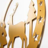 Decorațiune de perete din metal XMASGOLD - 032, Auriu, 60x60x0 cm