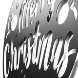 Decorațiune de perete din metal XMASBLACK - 007, Negru, 51x56x0 cm
