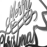 Decorațiune de perete din metal XMASBLACK - 008, Negru, 62x60x0 cm