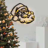Decorațiune de perete din metal XMASBLACK - 014, Negru, 61x59x0 cm