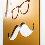 Decorațiune de perete din metal XMASGOLD - 006, Auriu, 39x59x0 cm