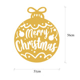 Decorațiune de perete din metal XMASGOLD - 007, Auriu, 51x56x0 cm
