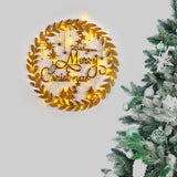 Decorațiune de perete din metal XMASGOLD - 010, Auriu, 59x56x0 cm