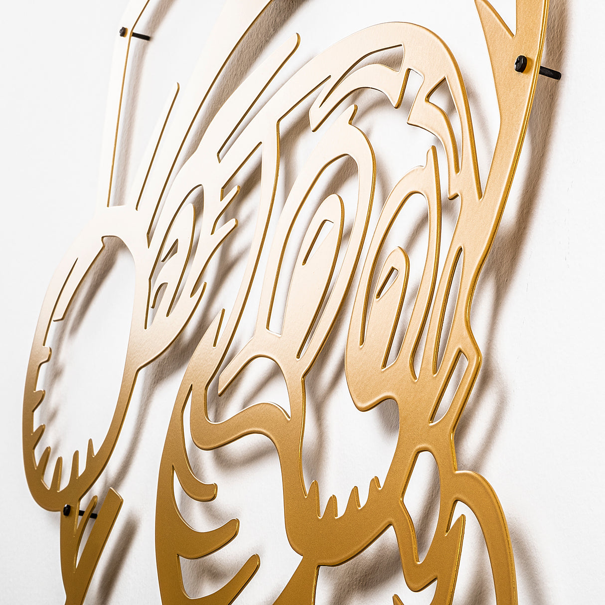 Decorațiune de perete din metal XMASGOLD - 014, Auriu, 61x59x0 cm