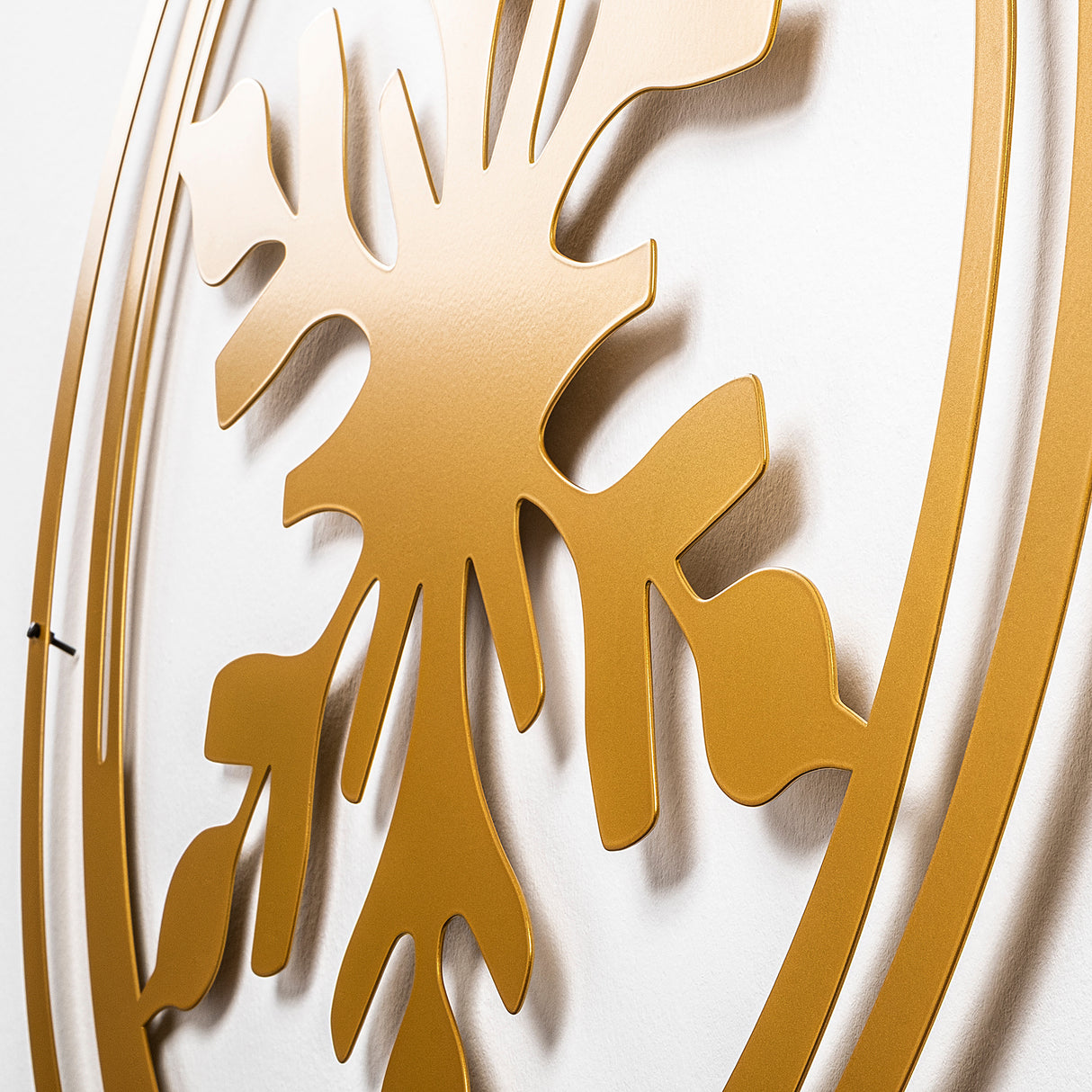 Decorațiune de perete din metal XMASGOLD - 020, Auriu, 62x56x0 cm