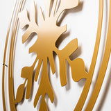 Decorațiune de perete din metal XMASGOLD - 020, Auriu, 62x56x0 cm
