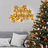 Decorațiune de perete din metal XMASGOLD - 023, Auriu, 95x69x0 cm