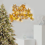 Decorațiune de perete din metal XMASGOLD - 023, Auriu, 95x69x0 cm
