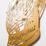 Decorațiune de perete din metal XMASGOLD - 025, Auriu, 44x50x0 cm