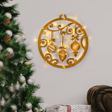 Decorațiune de perete din metal XMASGOLD - 028, Auriu, 60x64x0 cm