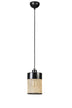 Lustră 8705-1, Rattan - Negru, Ø14x70 cm, SKU 941RTN1192, imagine 1
