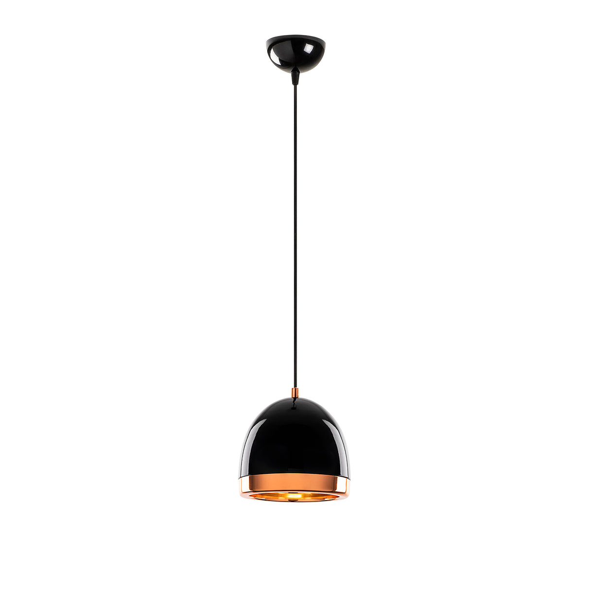 Lustră Mugo - 10635, Negru - Auriu, Ø17x34 cm