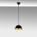 Lustră Fenerci - 11537, Negru - Auriu, Ø20x111 cm